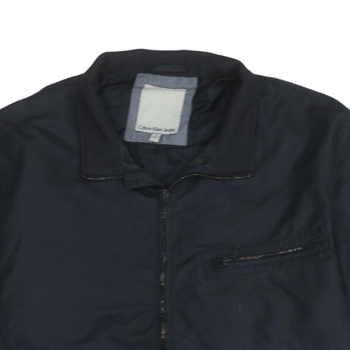 Calvin Klein Jeans Men's Black Bomber Jacket XL Nylon Casual