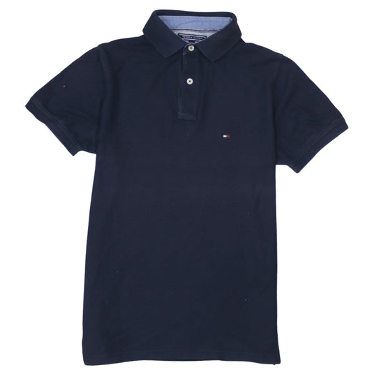 Tommy Hilfiger Men's Navy Blue Slim Fit Short Sleeve Polo Shirt Size S