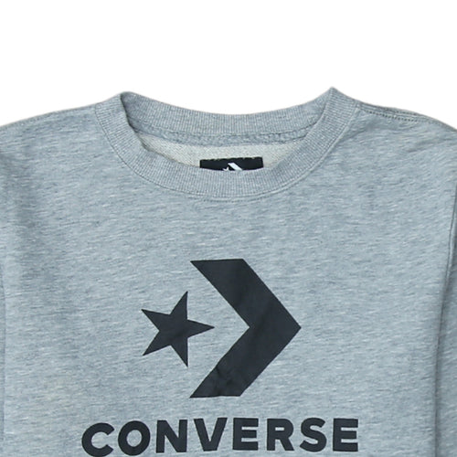 Converse Boys Grey Crew Neck Pullover Sweatshirt XL 13-15 Years