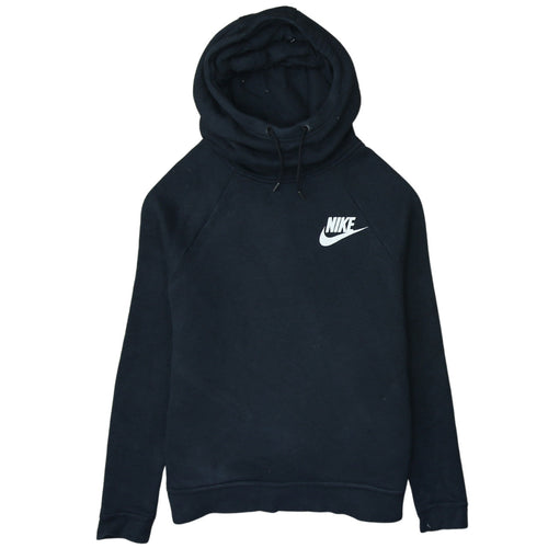 Nike Women's Black Pullover Hoodie Small Cotton Blend Sweatshirt