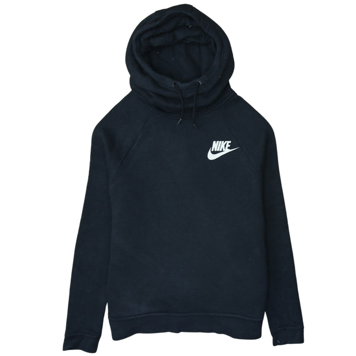 Nike Women's Black Pullover Hoodie Small Cotton Blend Sweatshirt