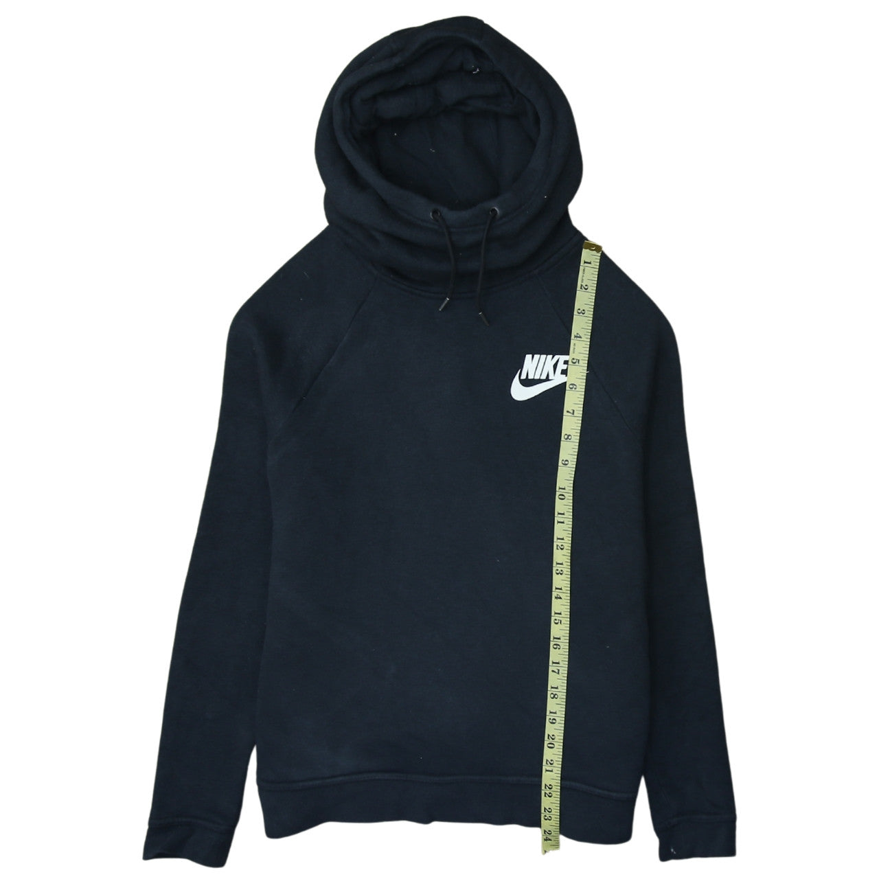Nike Women's Black Pullover Hoodie Small Cotton Blend Sweatshirt