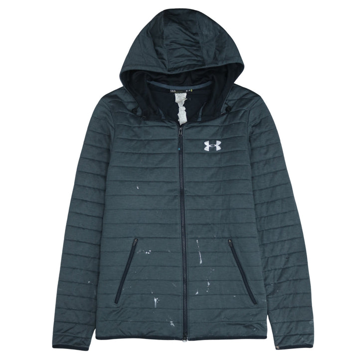 Under Armour Men’s Grey Hooded Full Zip Puffer Jacket L