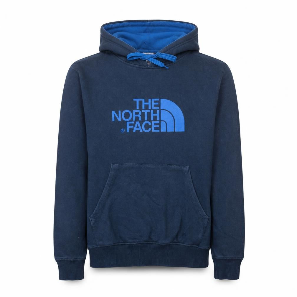 The North Face Mens Blue Pullover Hoodie M Graphic Outdoor Sweatshirt