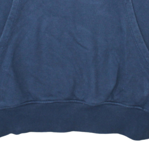 The North Face Mens Blue Pullover Hoodie M Graphic Outdoor Sweatshirt