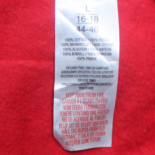 Disney Boys Red Christmas Sweatshirt L 16-18 Mickey & Minnie Graphic Pullover