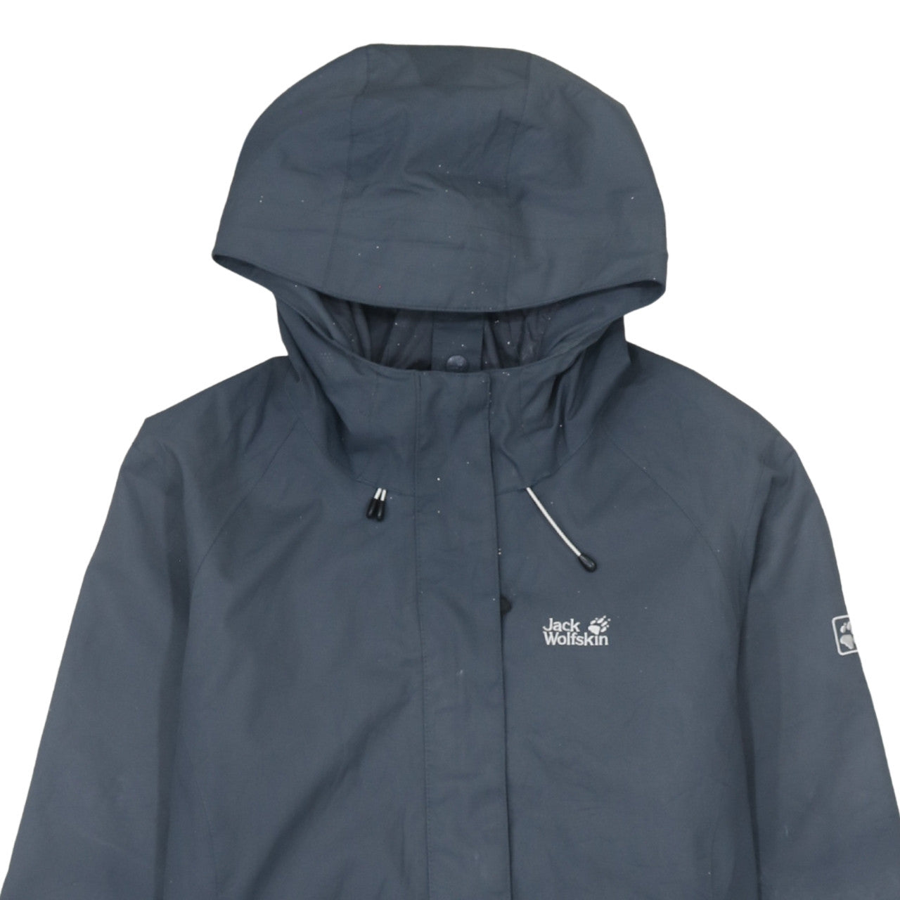 Jack Wolfskin Women's Blue Waterproof Hooded Rain Jacket Size 12