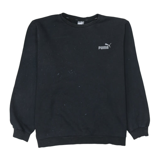 Puma Men's Black 2XL Pullover Crew Neck Fleece Sweatshirt