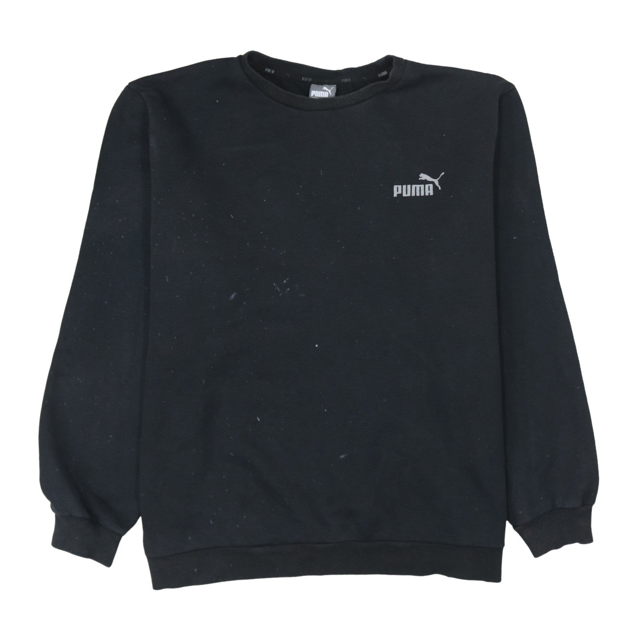 Puma Men's Black 2XL Pullover Crew Neck Fleece Sweatshirt