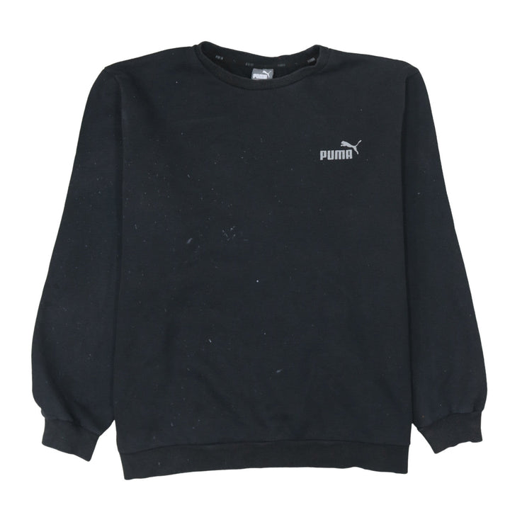 Puma Men's Black 2XL Pullover Crew Neck Fleece Sweatshirt