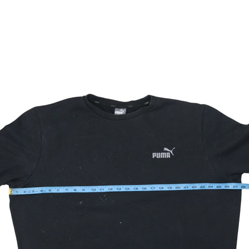 Puma Men's Black 2XL Pullover Crew Neck Fleece Sweatshirt