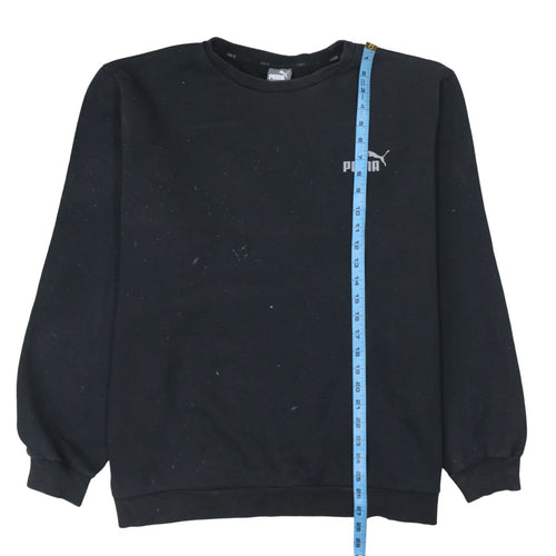 Puma Men's Black 2XL Pullover Crew Neck Fleece Sweatshirt