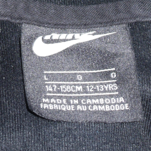 Nike Boys Black 12-13 Years Half Zip Hoodie Sweatshirt
