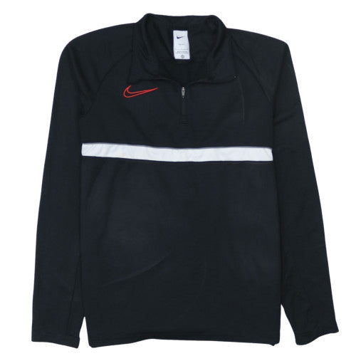Nike Mens Black 1/4 Zip Dri-FIT Pullover Sweatshirt Size S