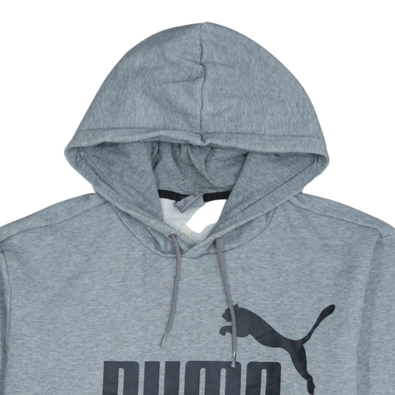 Puma Men's Grey XL Pullover Hoodie with Logo Print