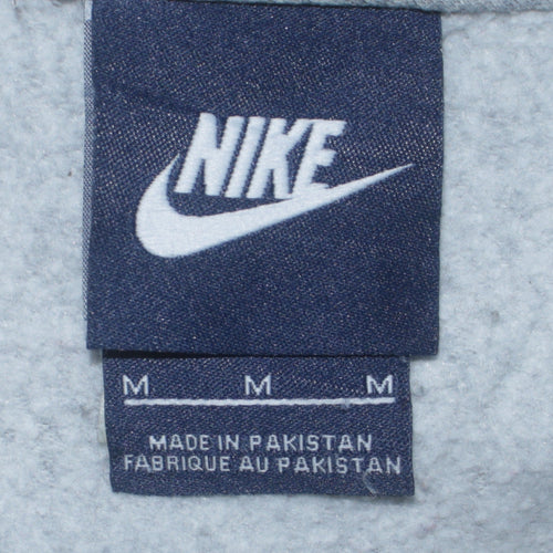 Nike Women Grey Just Do It Crew Neck Pullover Sweatshirt Size M