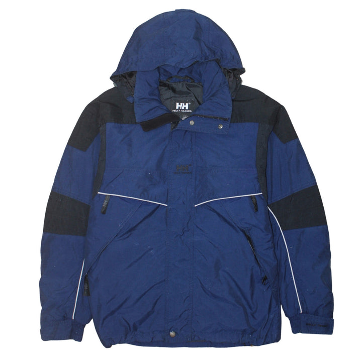 Helly Hansen Men's Blue Waterproof Parka Jacket S Hooded Winter Outdoor