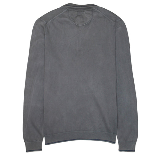 Timberland Men’s Grey 1/4 Zip Cotton Jumper Size S