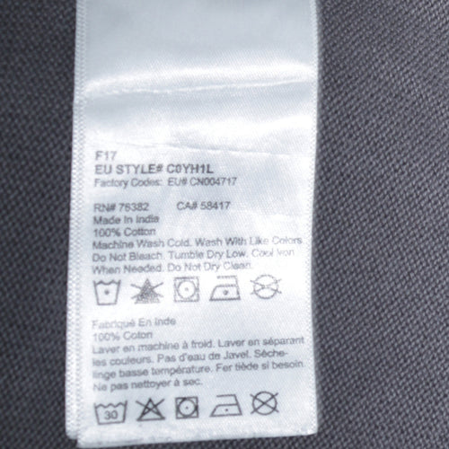 Timberland Men’s Grey 1/4 Zip Cotton Jumper Size S