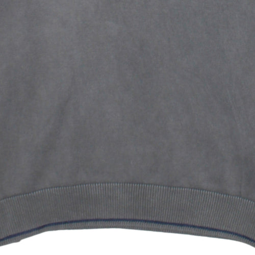 Timberland Men’s Grey 1/4 Zip Cotton Jumper Size S