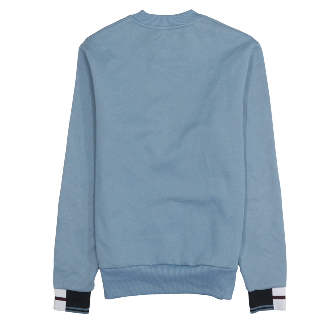 Fred Perry Men's Blue Crew Neck Sweatshirt Size S Classic Fleece