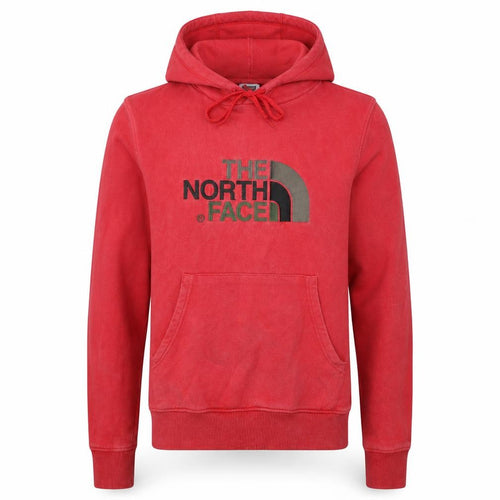 The North Face Mens Red XS Pullover Hoodie Graphic Fleece