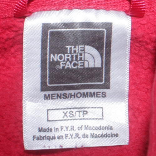 The North Face Mens Red XS Pullover Hoodie Graphic Fleece