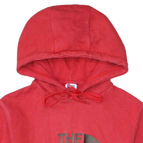 The North Face Mens Red XS Pullover Hoodie Graphic Fleece