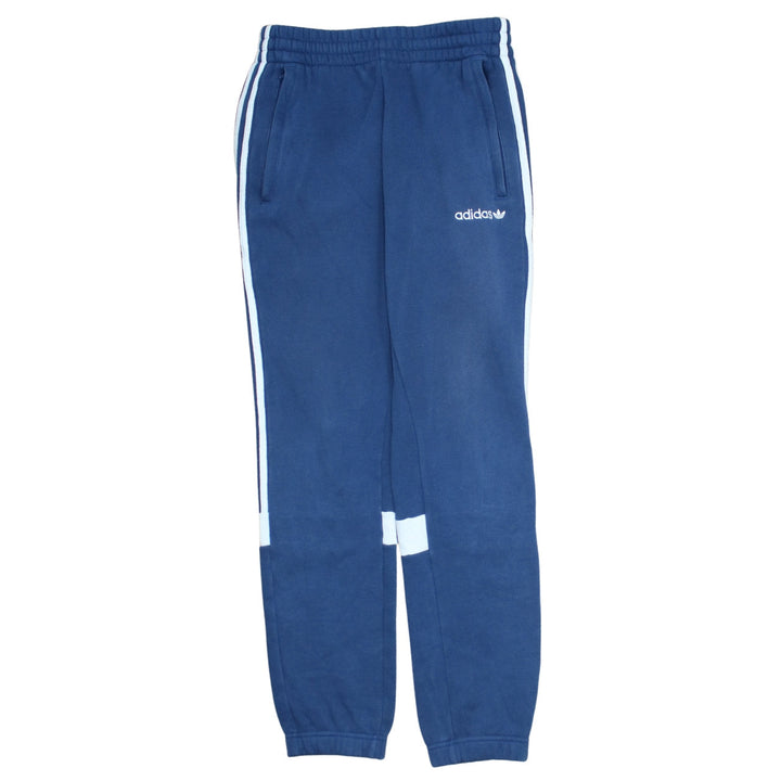 Adidas Mens Blue Slim Sweatpants Joggers Size S with Stripes