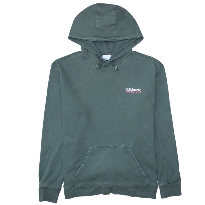 Adidas Adventure Womens Green Pullover Hoodie Size M Classic Fit