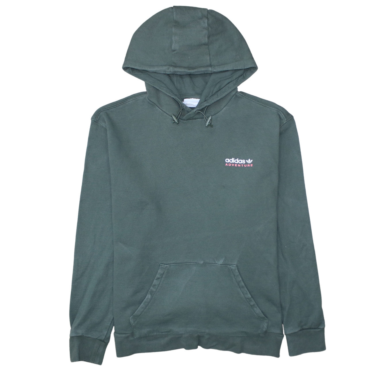 Adidas Adventure Womens Green Pullover Hoodie Size M Classic Fit