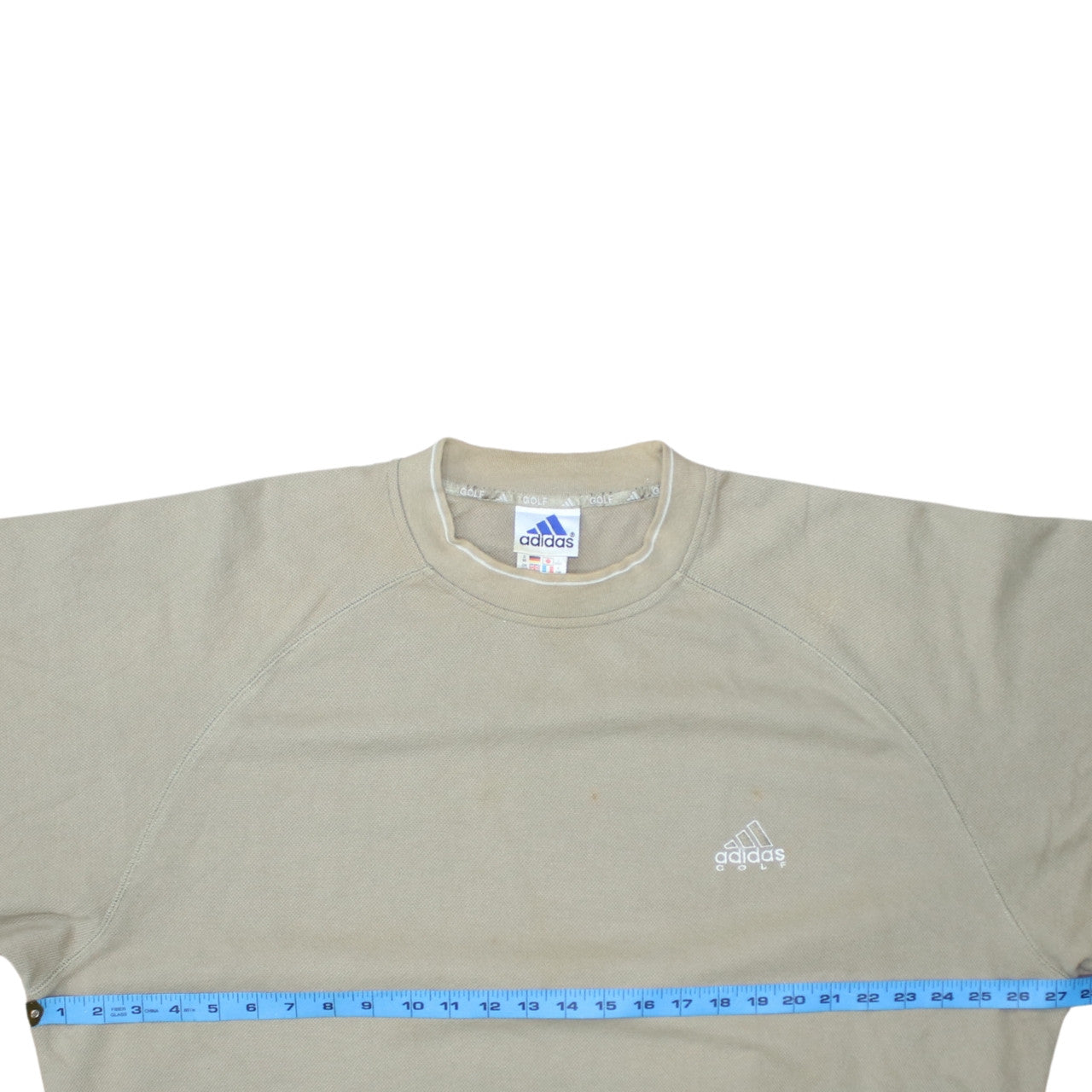 Adidas Men Beige XL Golf Crew Neck Sweatshirt Pullover