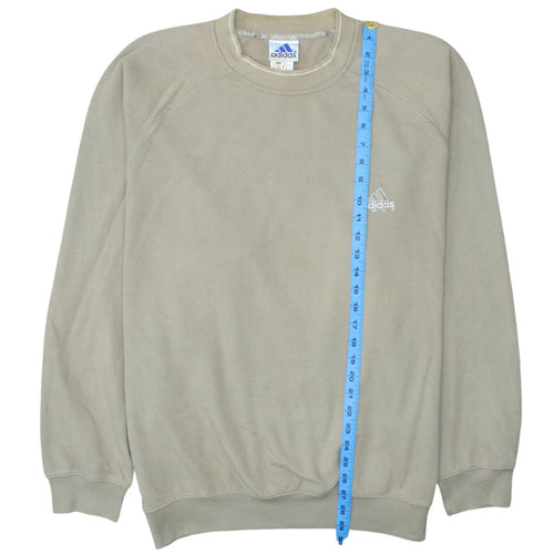 Adidas Men Beige XL Golf Crew Neck Sweatshirt Pullover