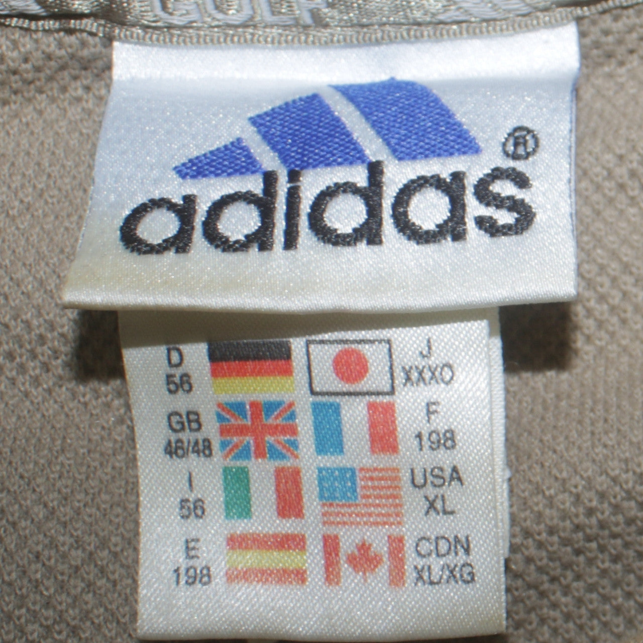 Adidas Men Beige XL Golf Crew Neck Sweatshirt Pullover