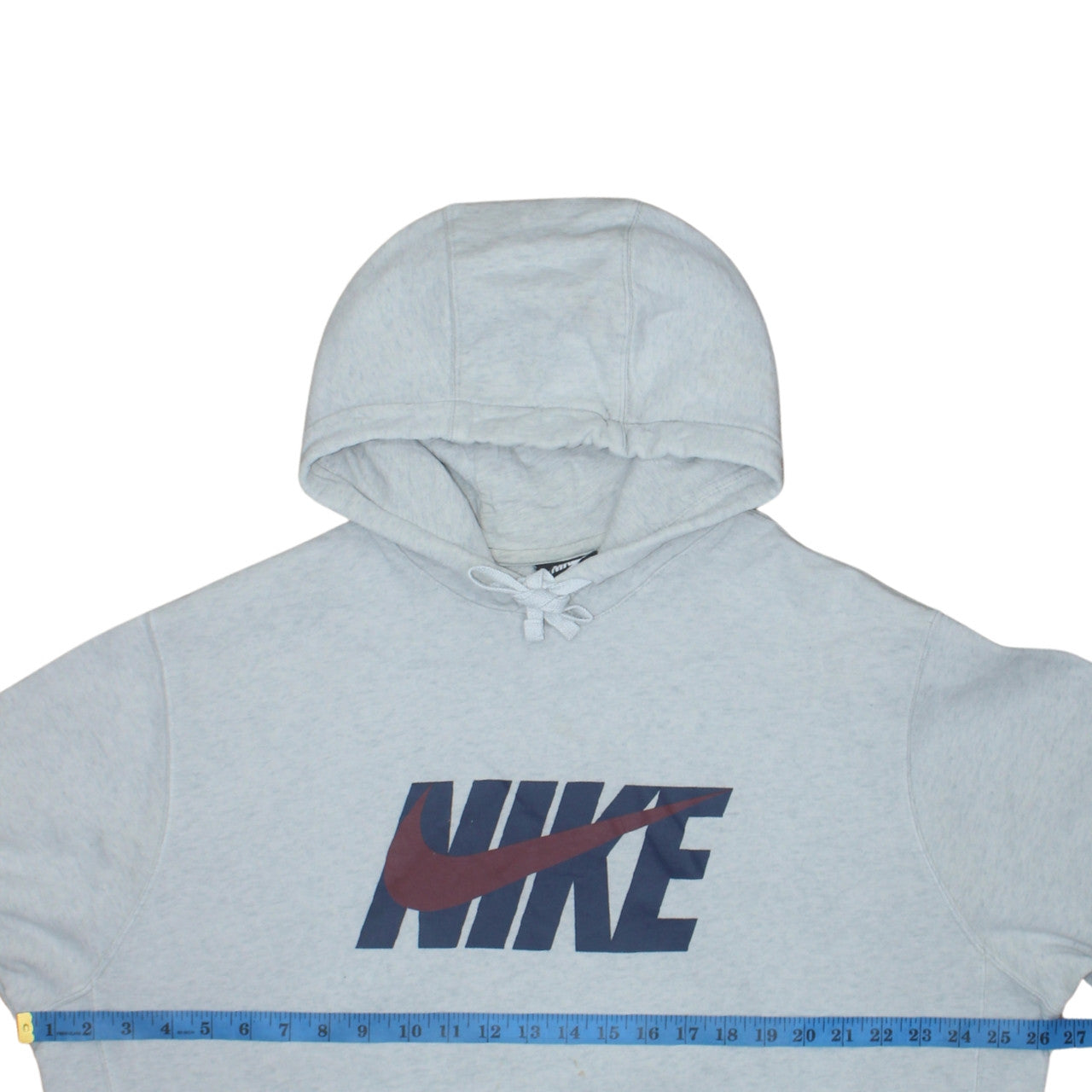 Nike Men’s Grey Pullover Hoodie L Logo Fleece Sportswear