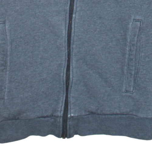 Adidas Men's Grey Full Zip Hoodie Medium Sports Fleece