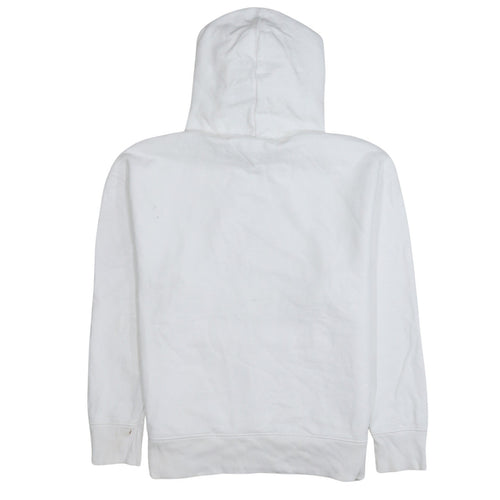 Tommy Jeans Men's White Small Cotton Pullover Hoodie
