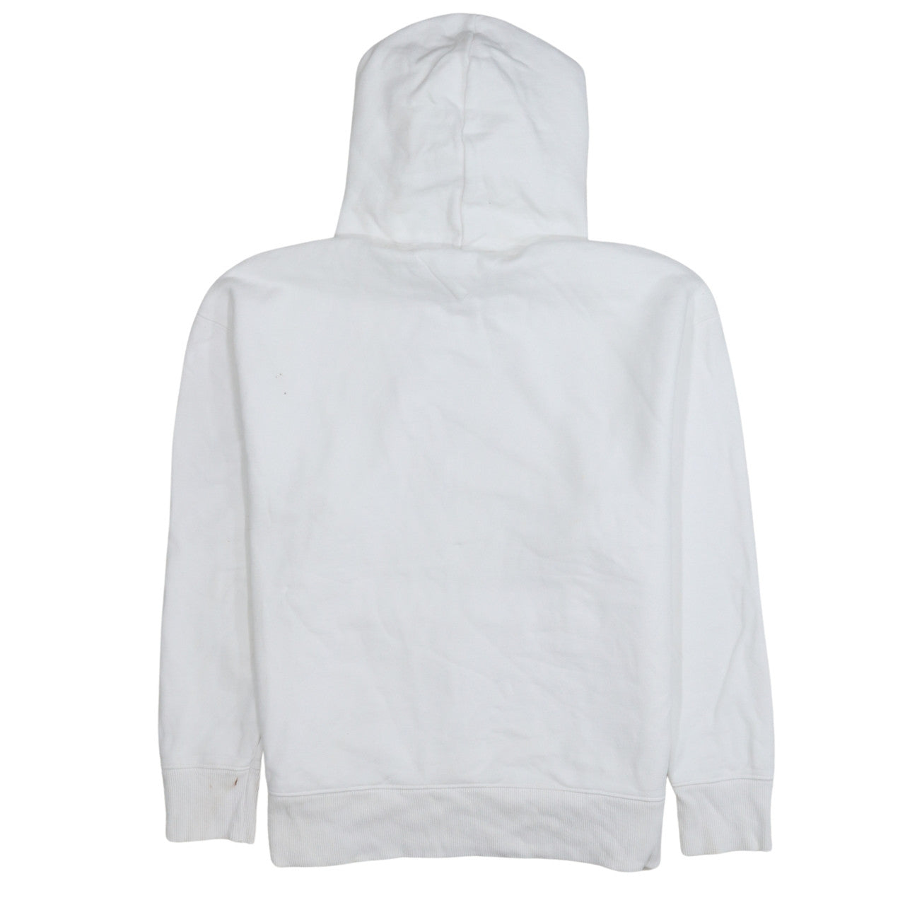 Tommy Jeans Men's White Small Cotton Pullover Hoodie