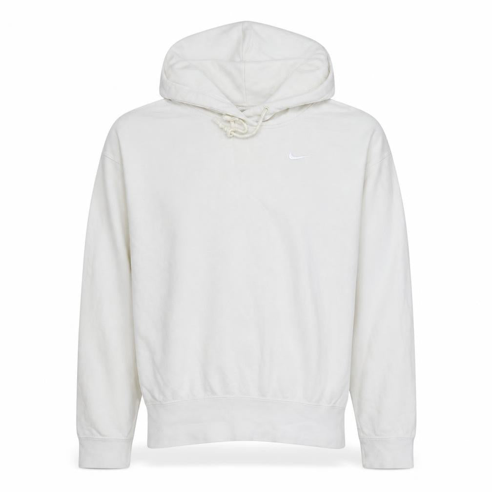 Front view of Nike Women's Ivory Pullover Hoodie Small Cotton Blend Sweatshirt