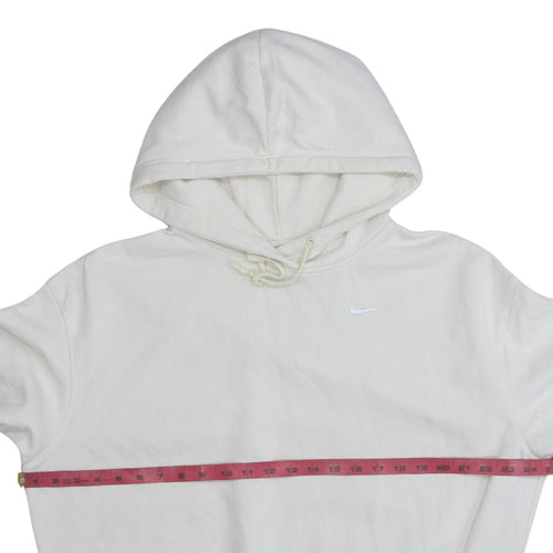 Nike Women's Ivory Pullover Hoodie Small Cotton Blend Sweatshirt