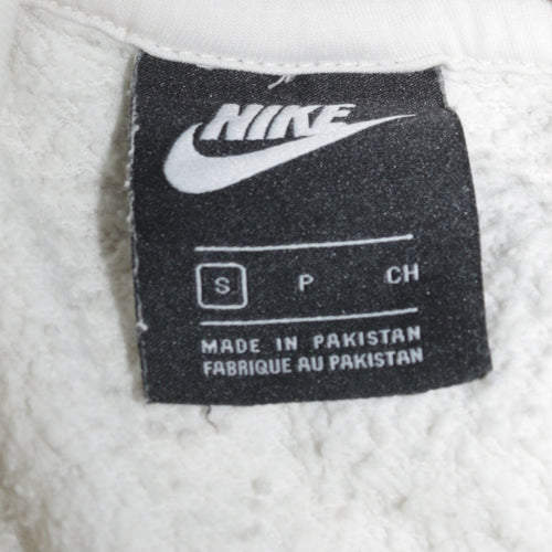Nike Women's Ivory Pullover Hoodie Small Cotton Blend Sweatshirt