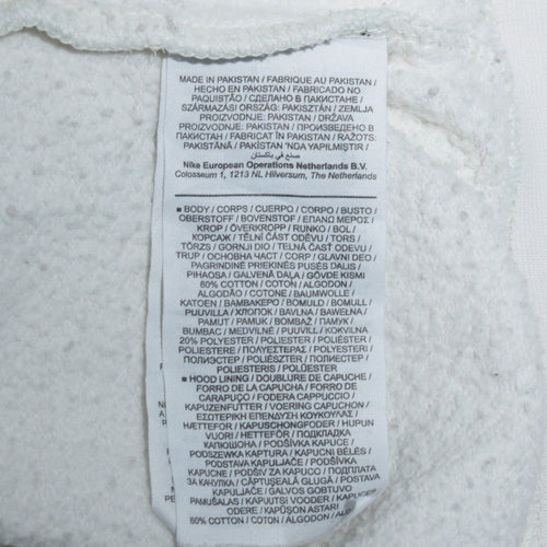 Nike Women's Ivory Pullover Hoodie Small Cotton Blend Sweatshirt