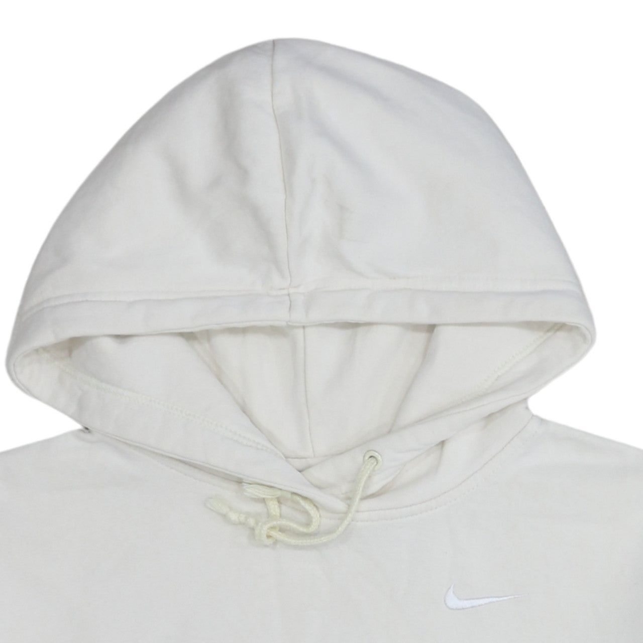 Nike Women's Ivory Pullover Hoodie Small Cotton Blend Sweatshirt