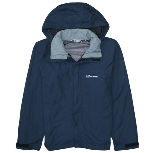 Berghaus Men's Blue Waterproof Hooded Rain Jacket Size S