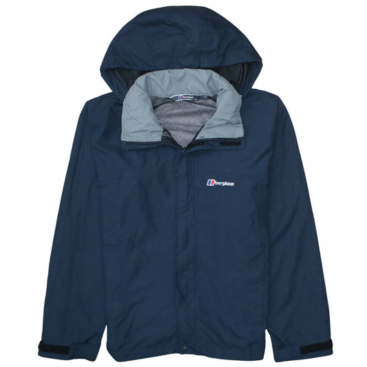 Berghaus Men's Blue Waterproof Hooded Rain Jacket Size S
