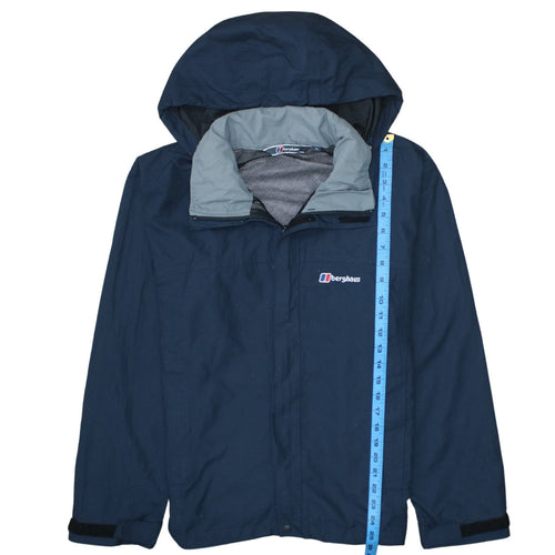 Berghaus Men's Blue Waterproof Hooded Rain Jacket Size S