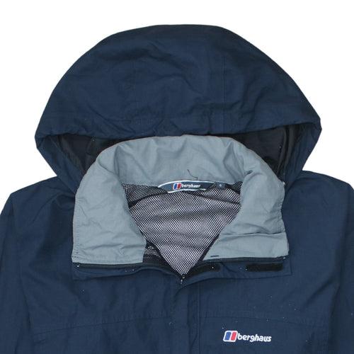 Berghaus Men's Blue Waterproof Hooded Rain Jacket Size S