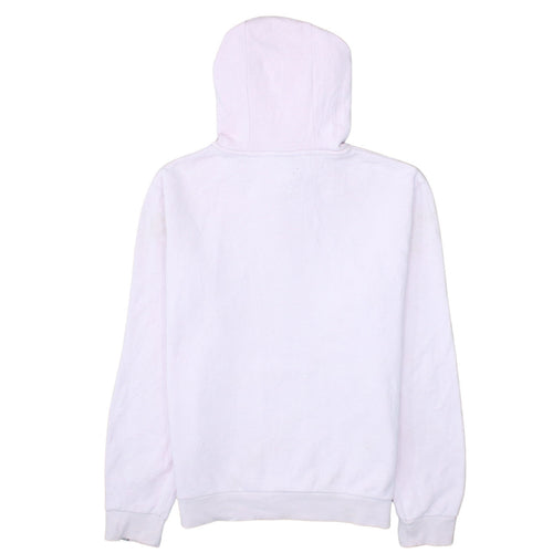 Ellesse Women Pink Pullover Hoodie UK 8 Cotton Blend Logo Print