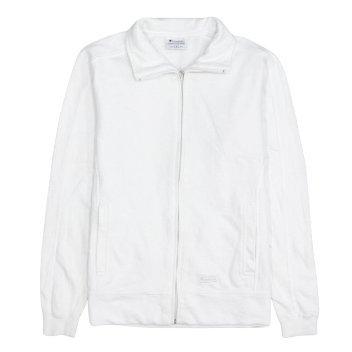 Champion Men's White Full Zip Sweatshirt Jacket Size S