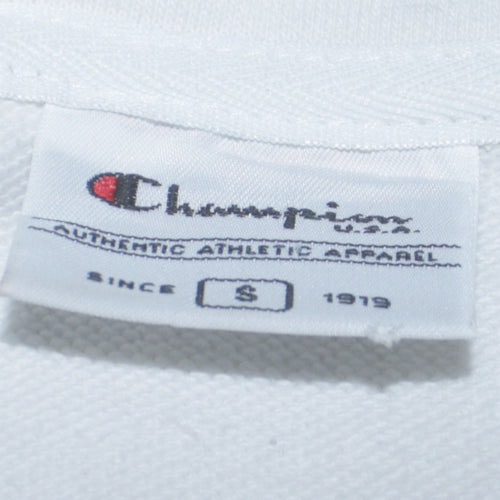 Champion Men's White Full Zip Sweatshirt Jacket Size S